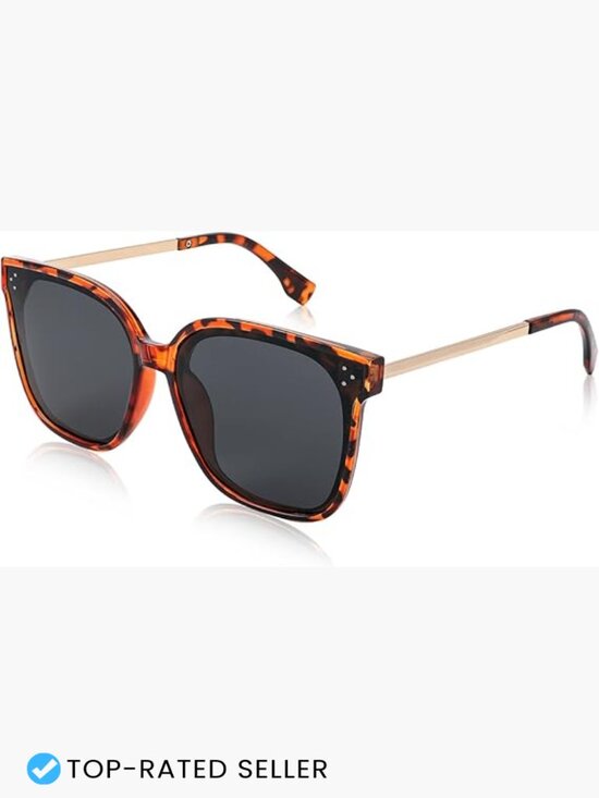 Accessories - Oversized Retro Square Polarized Sunglasses Trendy Shades UV400